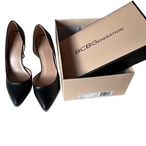 BCBGeneration Shoes Womens Size 9 Black Harnoy D'Orsay Pumps 4" Embellished